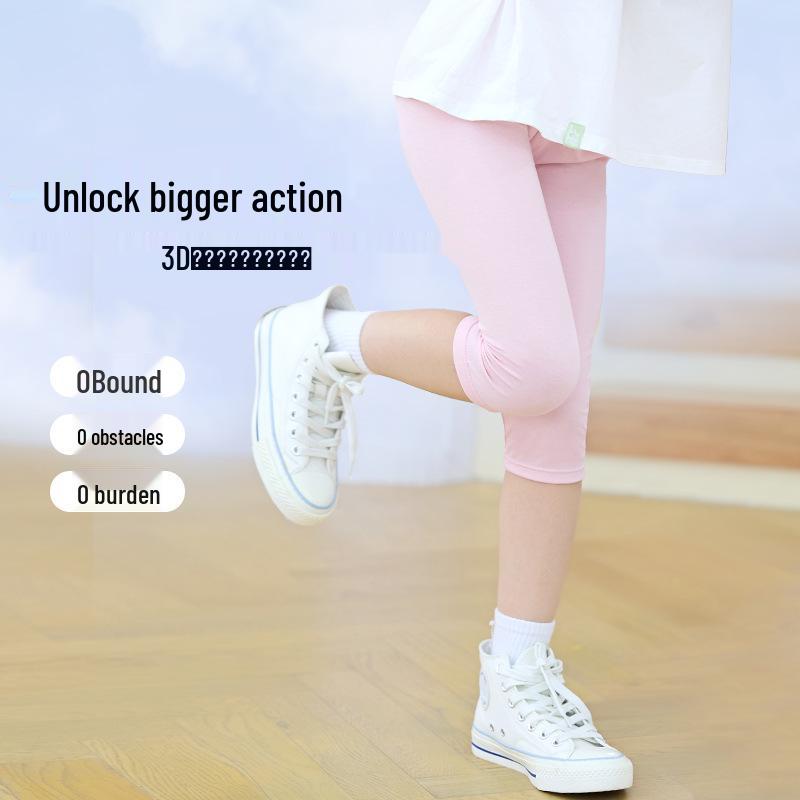 Girls' Slim Fit Modal Pants - Breathable, Casual, Versatile, Summer Wear for Small & Medium Girls