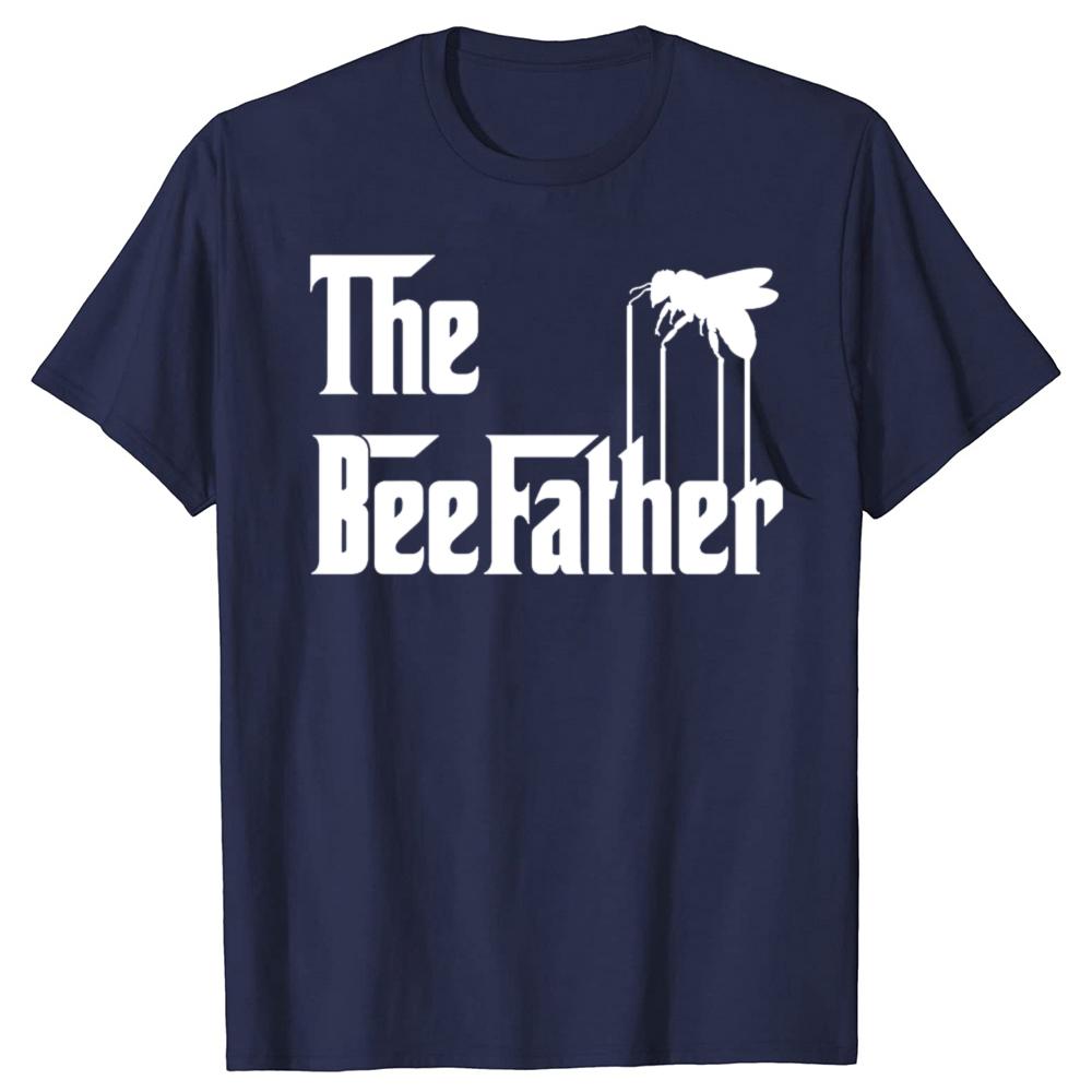 Funny Bee The BeeFather T Shirt Beekeeping Beekeeper Graphic Cotton Streetwear Short Sleeve Gifts Bee Lover Tshirt Men