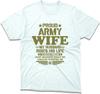 Proud Army Wife Tshirt Spouse Appreciation T Shirt Mothers Day Fathers Day Tee