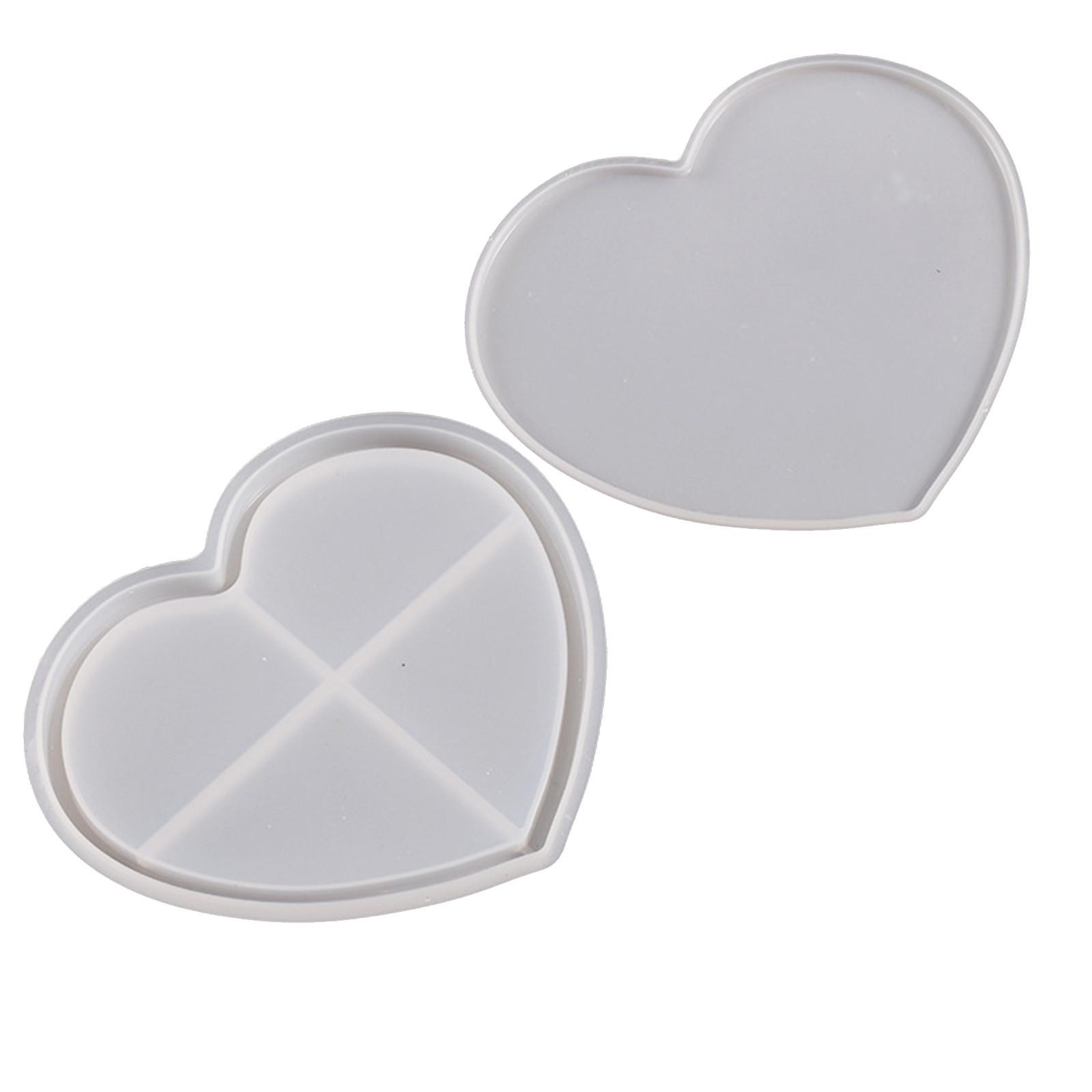 

Епоксидна смола Квадратний Круглий Любов П ятикутна зірка Плумний пісок висить DIY фоторамка Силіконова форма One Size