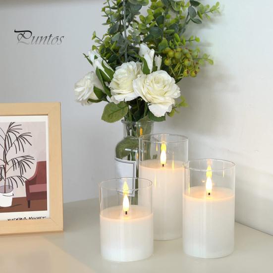 LED Candle Lamp Realistic Looking Flameless Battery-Operated Flickering Fake Candle Light Party Decoration