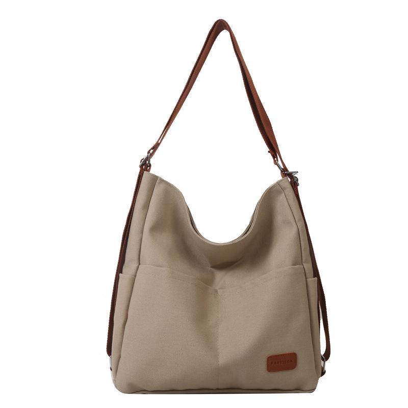 

Вінтажна полотняна сумка жіноча сумка студентка коледжу комп ютерна проста сумочка з текстурою сумка-мессенджер для приміських поїздок сумочка на блискавці