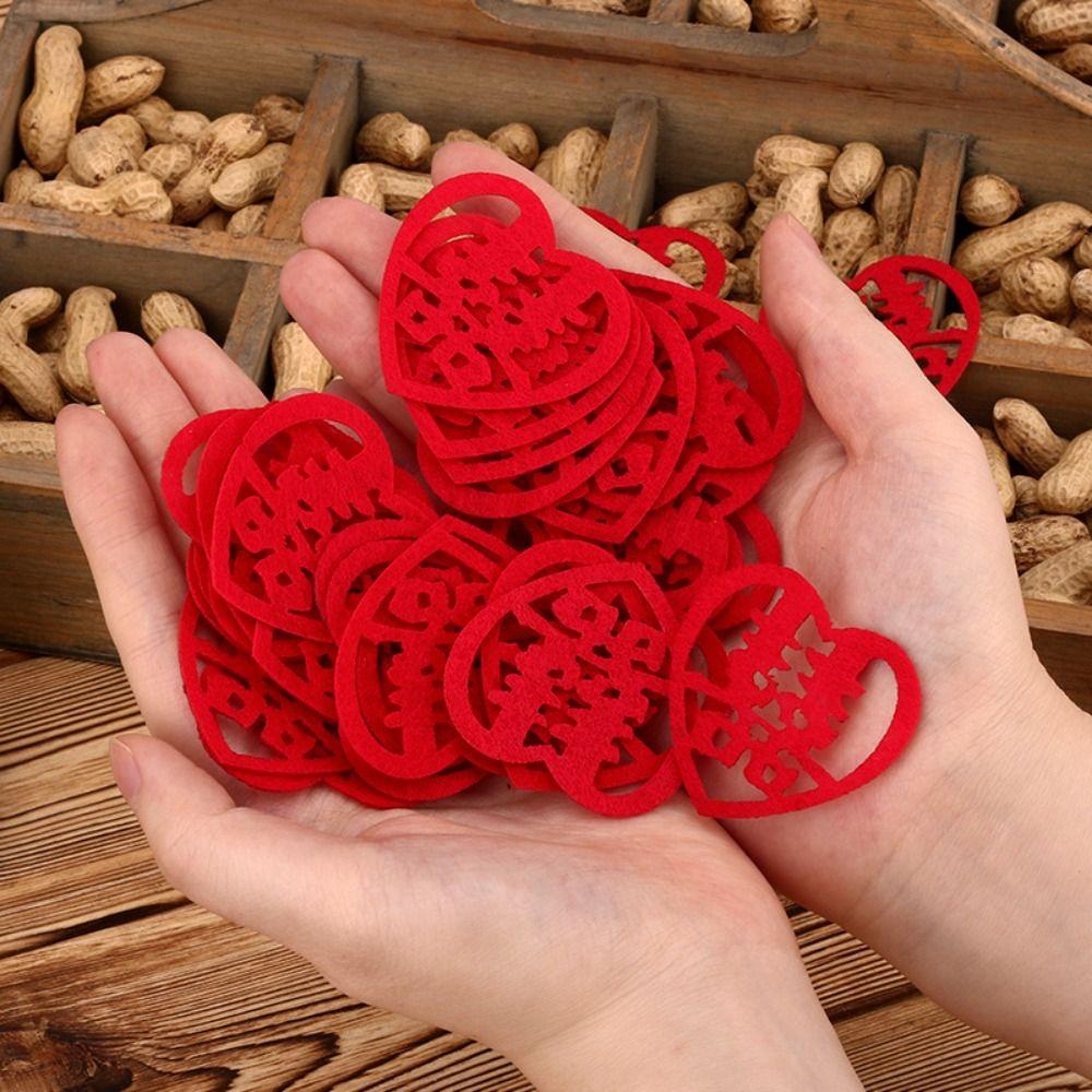 Double Happiness Mini Happiness Love Stickers Chinese Style Wedding Happiness Confetti  New year