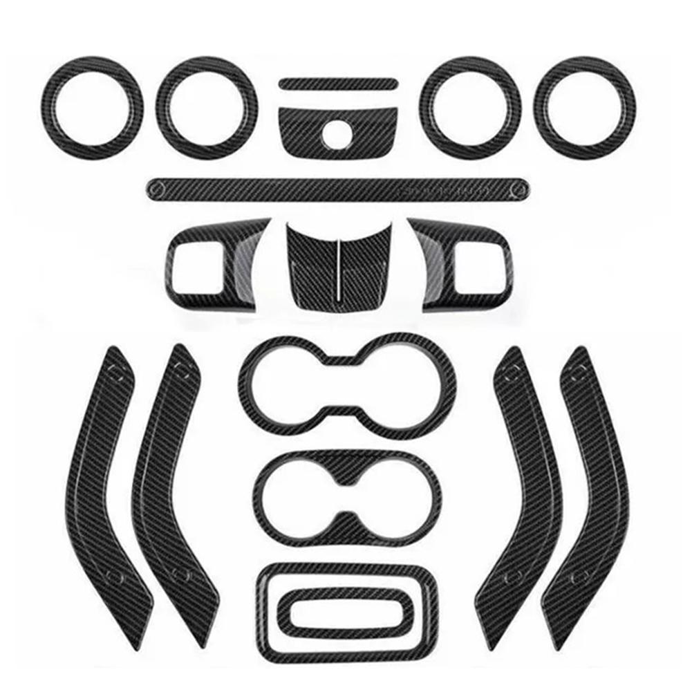 18pcs Car Trim Car Interior Decor Car Interior Enhancement Precisely Cut And Measured Convenient Application Easy Installation