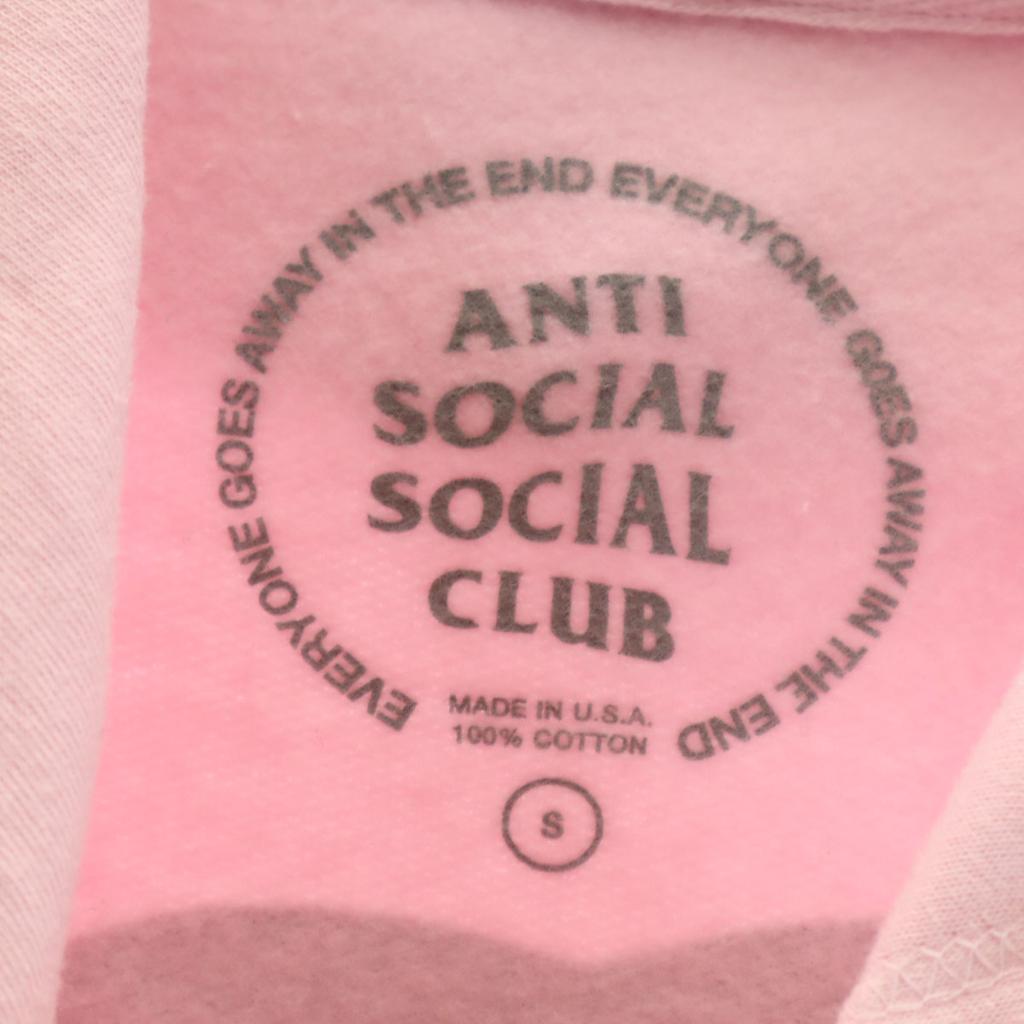 ANTI SOCIAL SOCIAL CLUB Made in USA Long sleeve Sweatshirts S pink Men's Used
