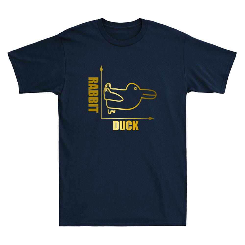 Rabbit Duck Illusion Math Graph Drawing Philosophy Funny Graphic Men T-shirt M