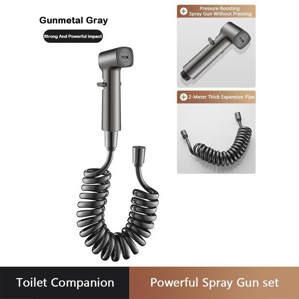 Stainless Steel Toilet Companion Luxury Design High Pressure Flush Spray Two In One Easy To Install Bidet Nozzle