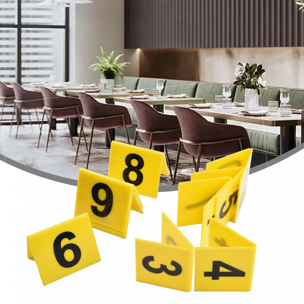 1 - 10 Table Numbering Table Number Acrylic Table Tent Sign