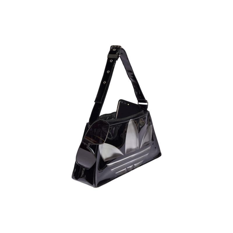 Adidas Originals Polyurethane Leather Handbag Mini Unisex Black Adidas II3390