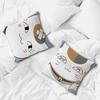 kawaii cute cat anime sensei cushion cover N-Nyanko soft Pillow Case for Sofa Living Room Home office Decor Protective Covers