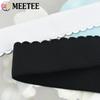 Meetee 2/5Meters Nylon Elastic Band 10-50mm Black White Lace Rubber Tape Bra Underwear Webbing Strap Belt DIY Sewing Accessories