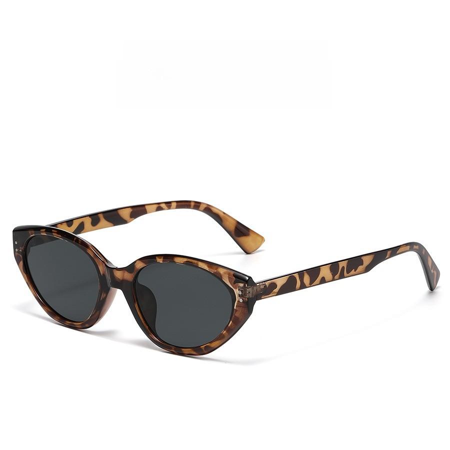 Vintage European Cat Eye Sunglasses With Uv400 Protection For Fashionable Outdoor Wear
