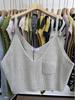 Xiao Wang's Spring Korean Style Plus Size Layered Knit Camisole Vest