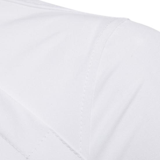 Chemise homme couleur unie simple boutonnage coupe slim double patte de boutonnage printemps t-shirt pour un usage quotidien
