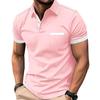 Pánské polo tričko s krátkým rukávem 3D digitální tisk Business Casual knoflíkové polo tričko