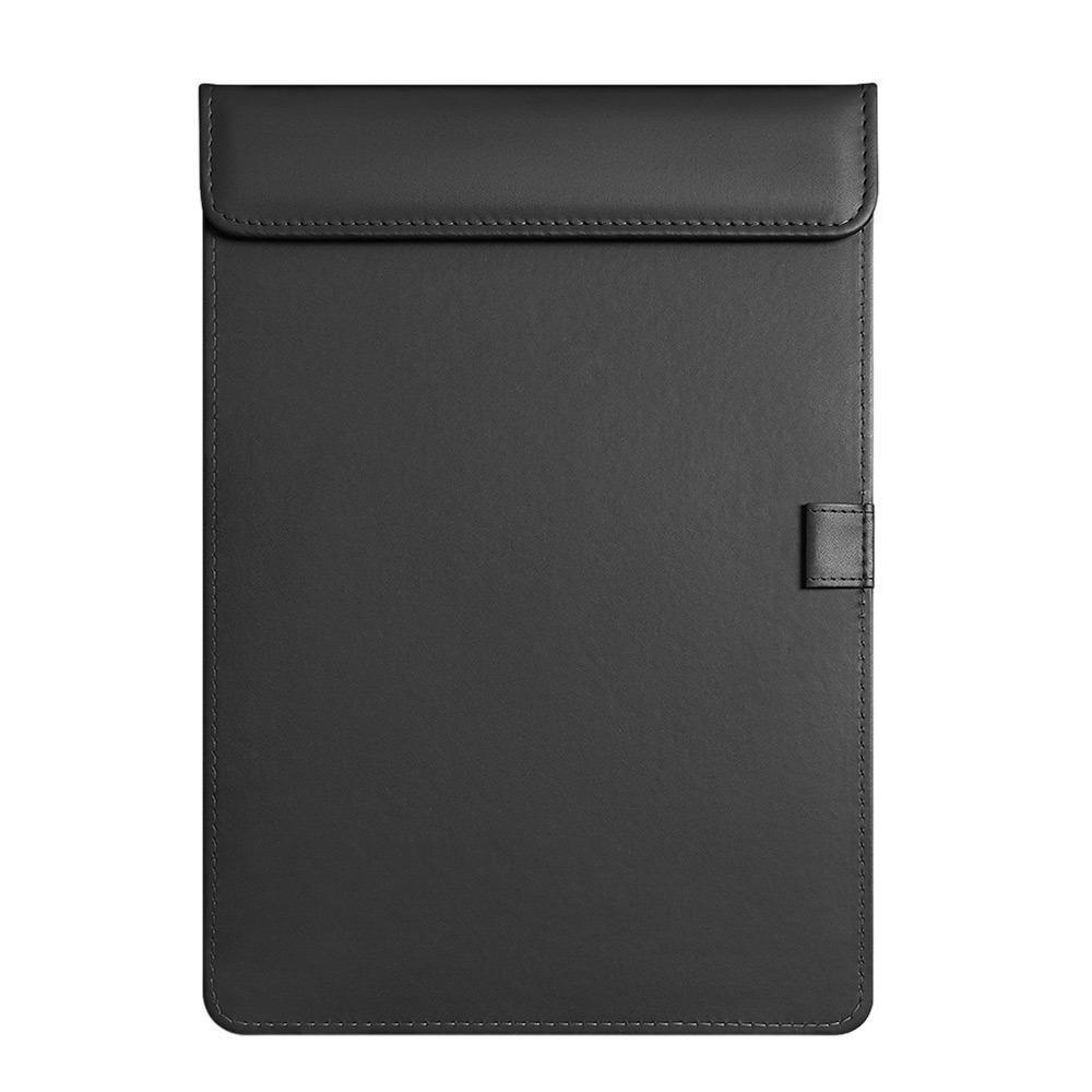 PU Leather Signature Writing Pad Magnetic Absorption Clip Board Writing Clipboard  School Office