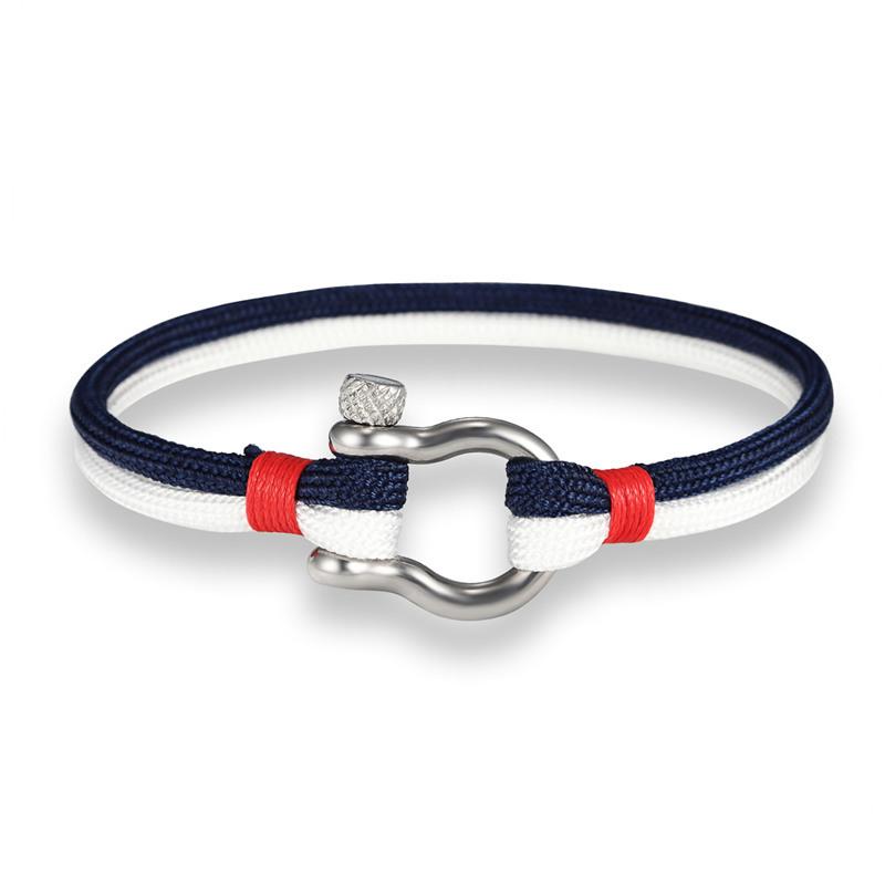 Umbrella Rope Leather Adjustable Survival Bracelet