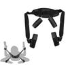 Soxeeh SM Goods Leg Spreading Restraint SM Belt Handcuffs Ankle Cuffs Both Hands Restraint Adjustable Unisex M-shaped Legs/Both (Black)