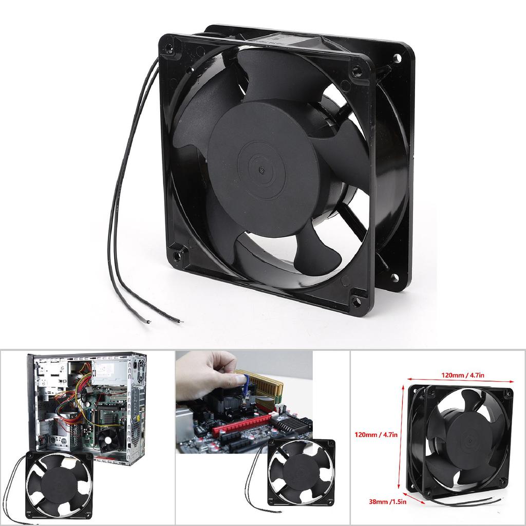 JYIO PN2123HSL Cooling Fan Low Noise 5 Blades Double Ball Cooler Fan 220240V