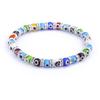 Hot Sale 8 Colors Fashion Design Evil Eye Bead Bracelet Men Women 6MM Classic Mini Macrame Crystal Charm Adjustable Jewelry Gift