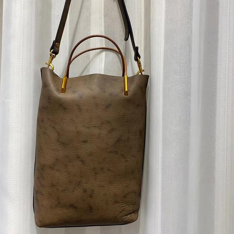 

Сумка из кожи растительного дубления плюс сумка-шоппер большой вместимости из натуральной кожи, вертикальная сумка-мессенджер