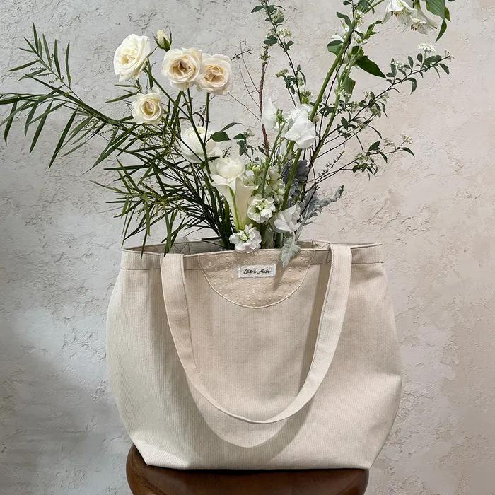 Bouquet Eco Bag-Cream