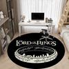 1pc Lord of the Rings Office Round Area Rug, Indoor Mat Suitable For Office,Bedroom Living Room Home Decor, Room Deco A0926018