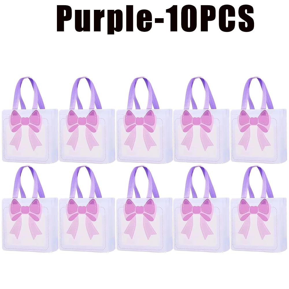 1-30PCS Cartoon Bow Portable Gift Bag Bow Snack Packaging Bag Portable Design Cosmetics Candy Small Items Storage Self Seals