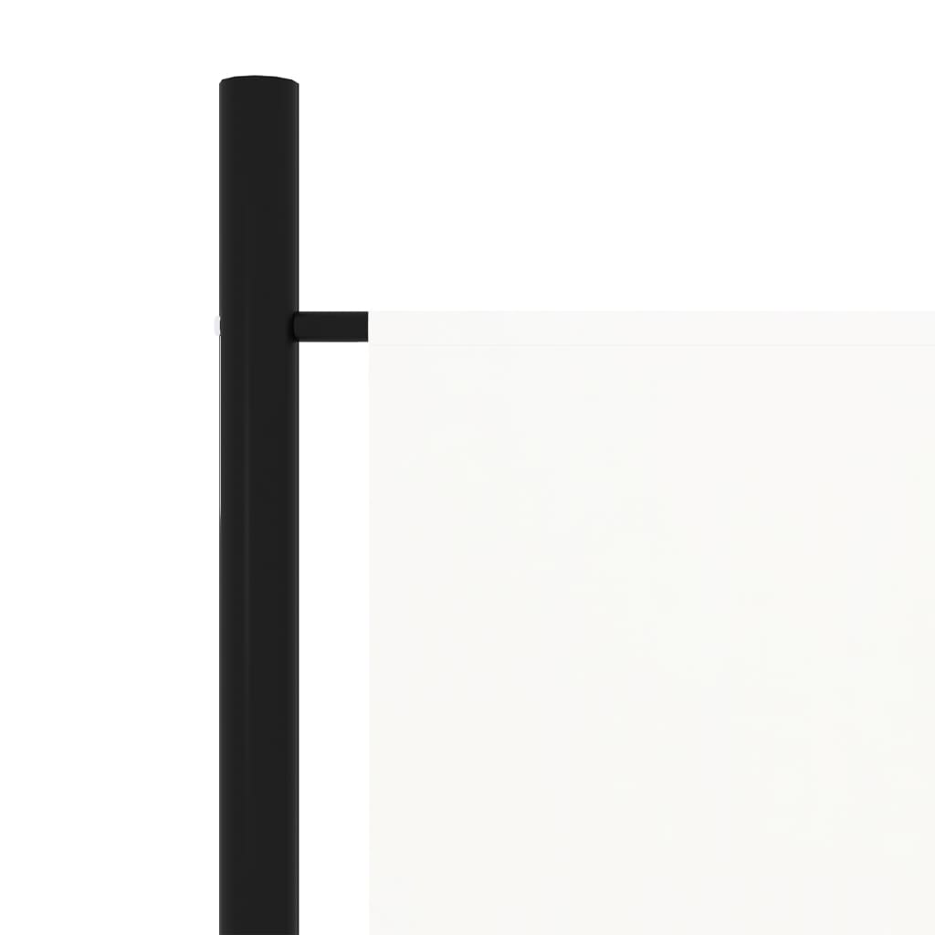 4 Piece Room Divider White 200 X 180 Cm