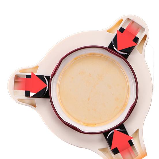 Jar Opener Adjustable Bottle Cap Remover with Ergonomic Handle Easy Grip Jar Opener Tool for Weak Hands Multipurpose Kitchen Gadget