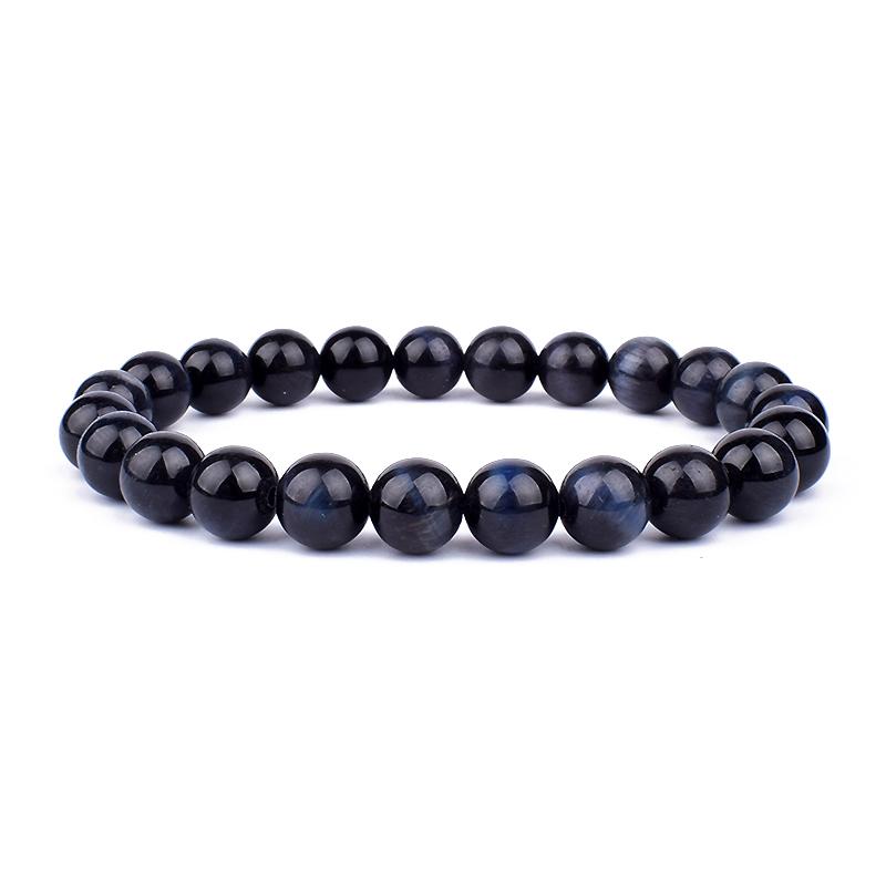 Natural Tiger Eye Beads Bracelet Hematite Stone Beaded Yoga Energy Bracelet for Women Men Charm Jewelry Gifts Pulsera de hombre