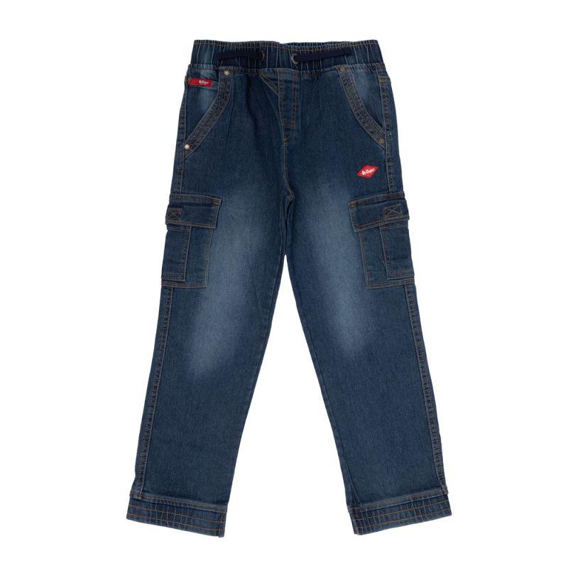 Pantalon cargo jean bleu foncé bleached regular Enfant LEE COOPER