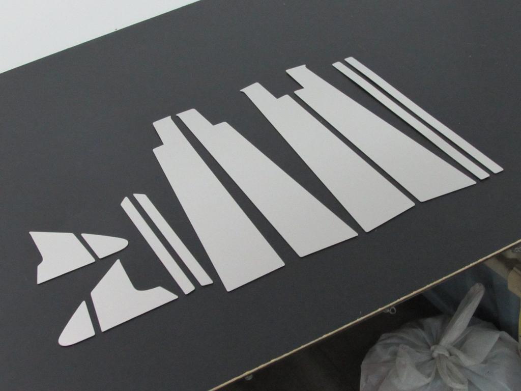 BRIGHTZ Stainless Steel Pillar Panels with Visor for Wagon R Stingray Compatible with 44 Wagon R 18196 Ultra-Mirror MH34S/MH44S (12-Piece Set)