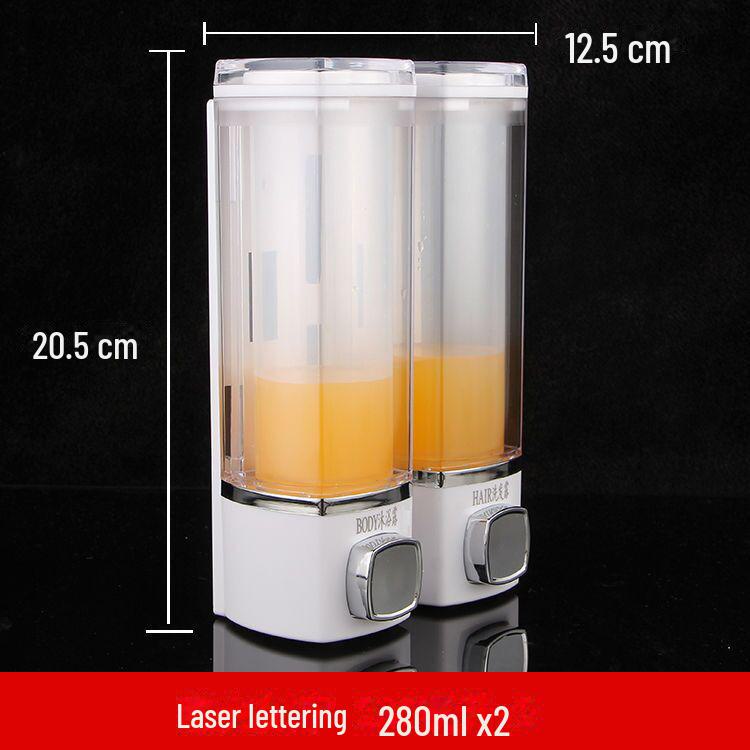 Wall-Mounted Bathroom Soap & Shampoo Dispenser