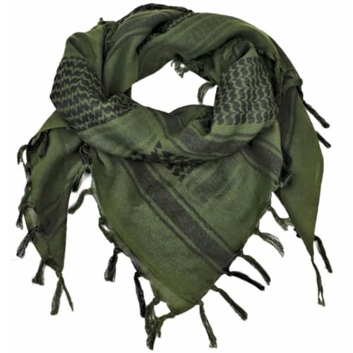 

ARB-KFY Afghan Stole, Shemagh, Neck Scarf, Face Mask, Airsoft Camouflage Gear, 100% Cotton (Olive)