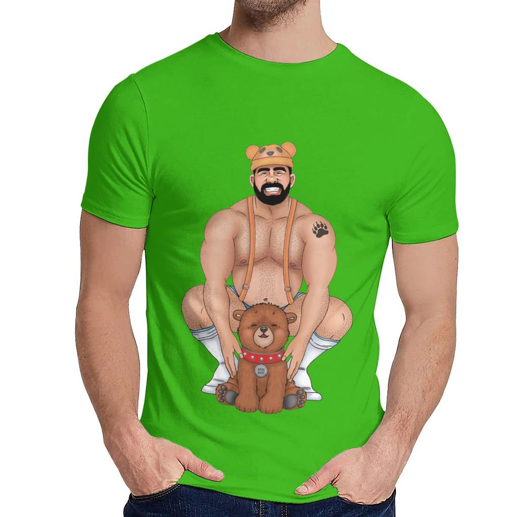 Man S T Shirt Daddy Bear T Shirt Barebeef Gaybear Gayart Gay Pride Lgbt 100 Cotton