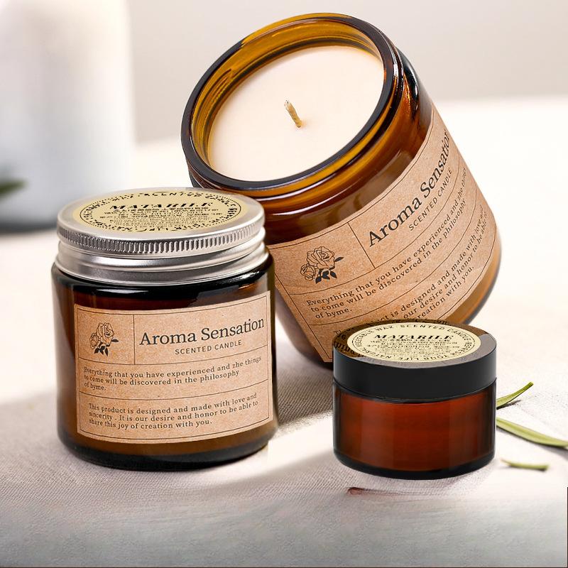 Les bougies parfumées offrent un arôme longue durée pour favoriser le sommeil.. Lumière Romantique pour Chambre à Coucher Ornements Parfumés aux Huiles Essentielles