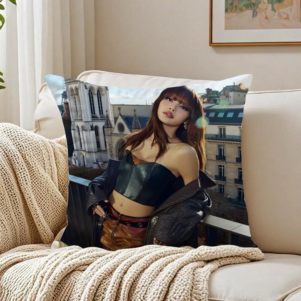 singer powerful LLLisa Cushion Cover Pillowcase Antidustmite living Room Sofa Decor Cushion Room