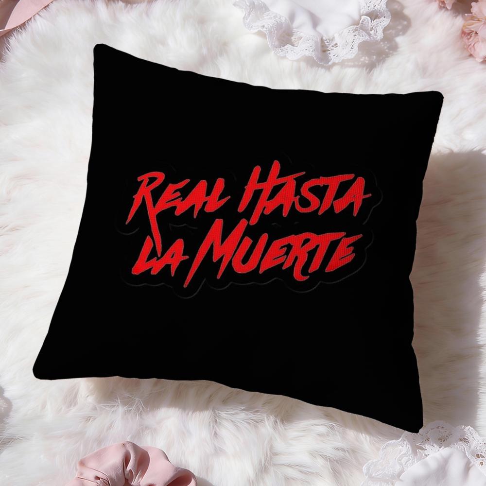 Music RReal Hasta La MuerteS Cushion Cover Premium Comfort Reversible Pillow Cove -Two In One Design for Any Room & Car Interior