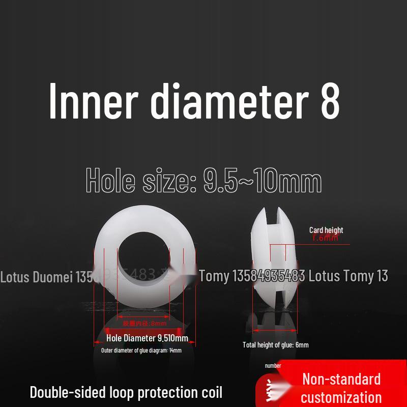 Industrial Dustproof Double-Sided Rubber Cable Grommet & Sealing Ring for Distribution Box