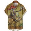 Maglietta Hip Hop alla Moda Teschio Stampa Motocicletta Camicia da Uomo T-shirt Casual a Maniche Corte Top Camicia Vintage per Uomo Abbigliamento Streetwear Largo