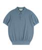 BELLIEF Essential Comfort Short Sleeve Polo Knit (Frozen Blue)