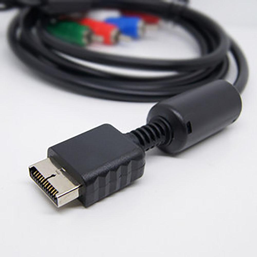 HD Component RCA AV Video-Ado Cable Cord for PS2 PS3 Slim 5.9Ft
