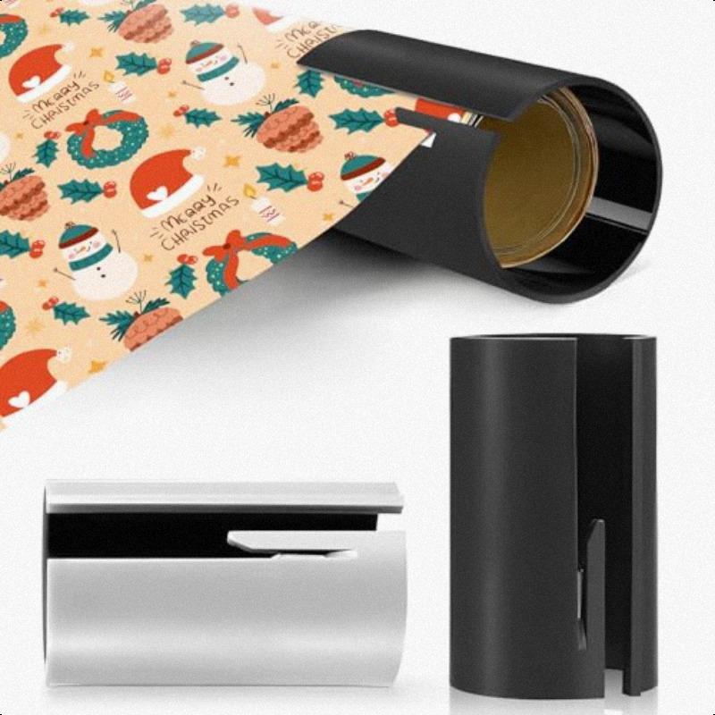 Weihnachtsgeschenkpapier-Schneider - Einfach zu bedienen, Sicherer Rollenschneider, Perfekt für die Feiertagspackung, Geschenkverpackungszubehör