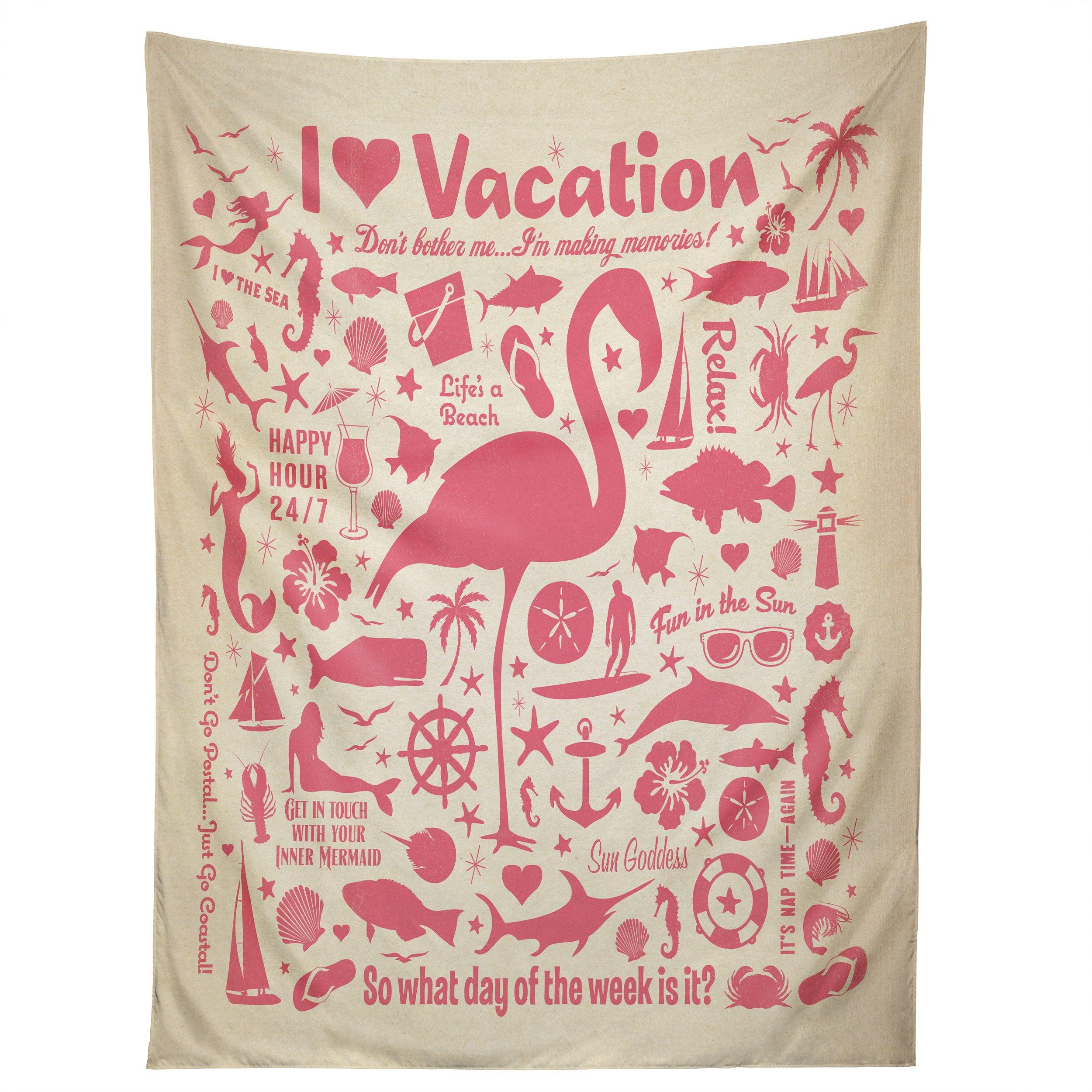 FLAMINGO PATTERN tapestry 75x100