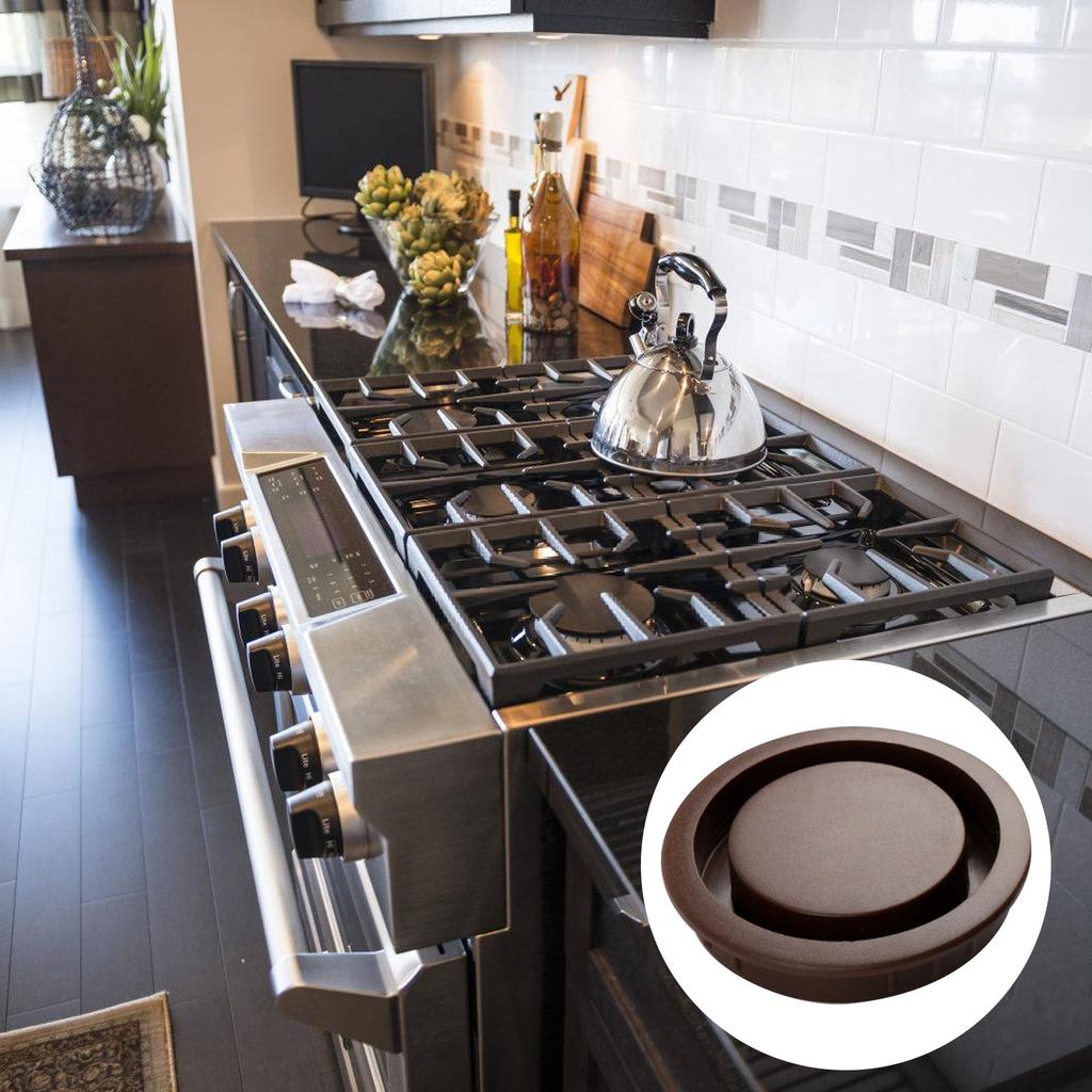 6PCS Kitchen Gas Stove Vent Covers Enhancing Aesthetic Appeal and Prevent Dust Entry Easy Installation and Remove