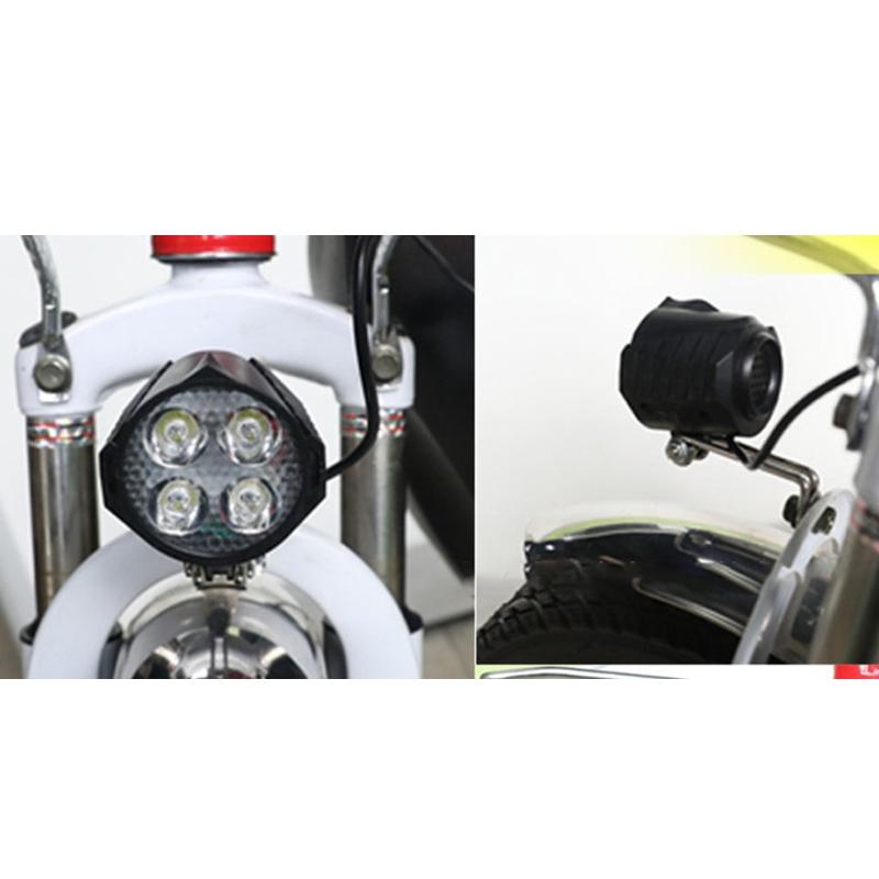 Electric Bicycle 12W Bright Headlights LED Spotlight Scooter Front Light for w/