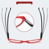 European-American Cat-Eye Butterfly Anti-Blue Light Glasses: Ultralight, Trendy Street Style, Two-Tone Large Frame.