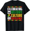 Celebrating Black History Month Afro African Men Women Unisex T-Shirt