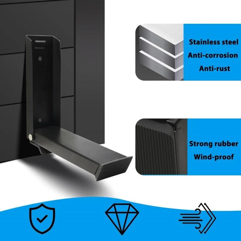 2025 New Safety Door Stopper Metal Gate Blocker Windproof Gate Blocker Anti-collision Door Gap Blocker Mute Folding Door Blocker